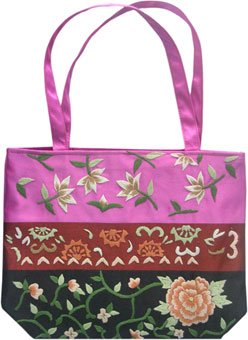 Typical Oriental Style Satin Handbag!