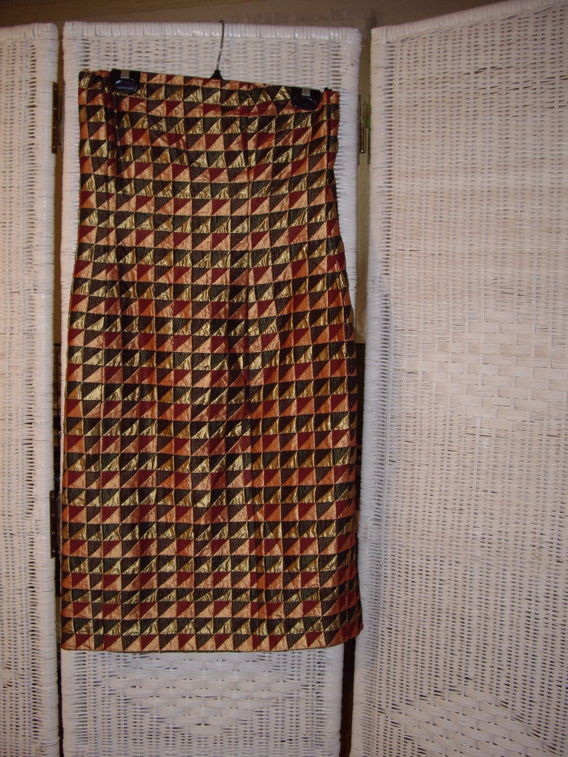 Vintage Metallic Strapless Dress
