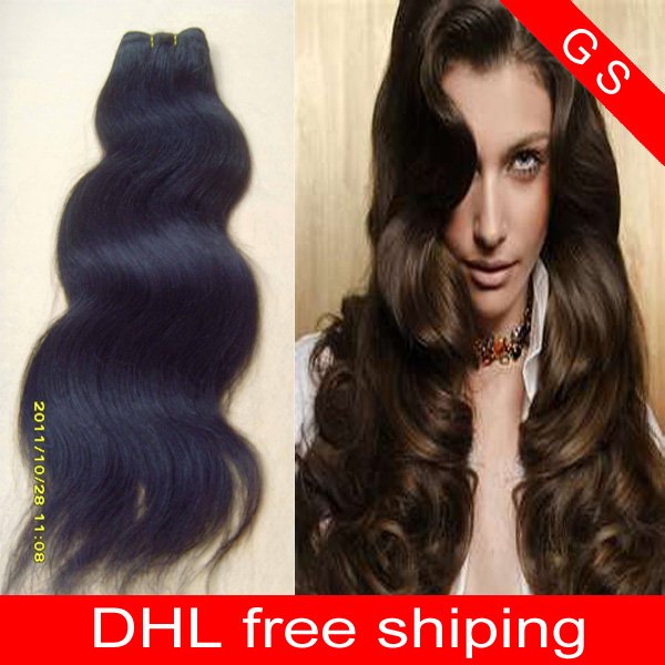 Virgin Brazilian Human Remy Hair Extensions 18Inch 12OZ body Wave 3pks dark Brown