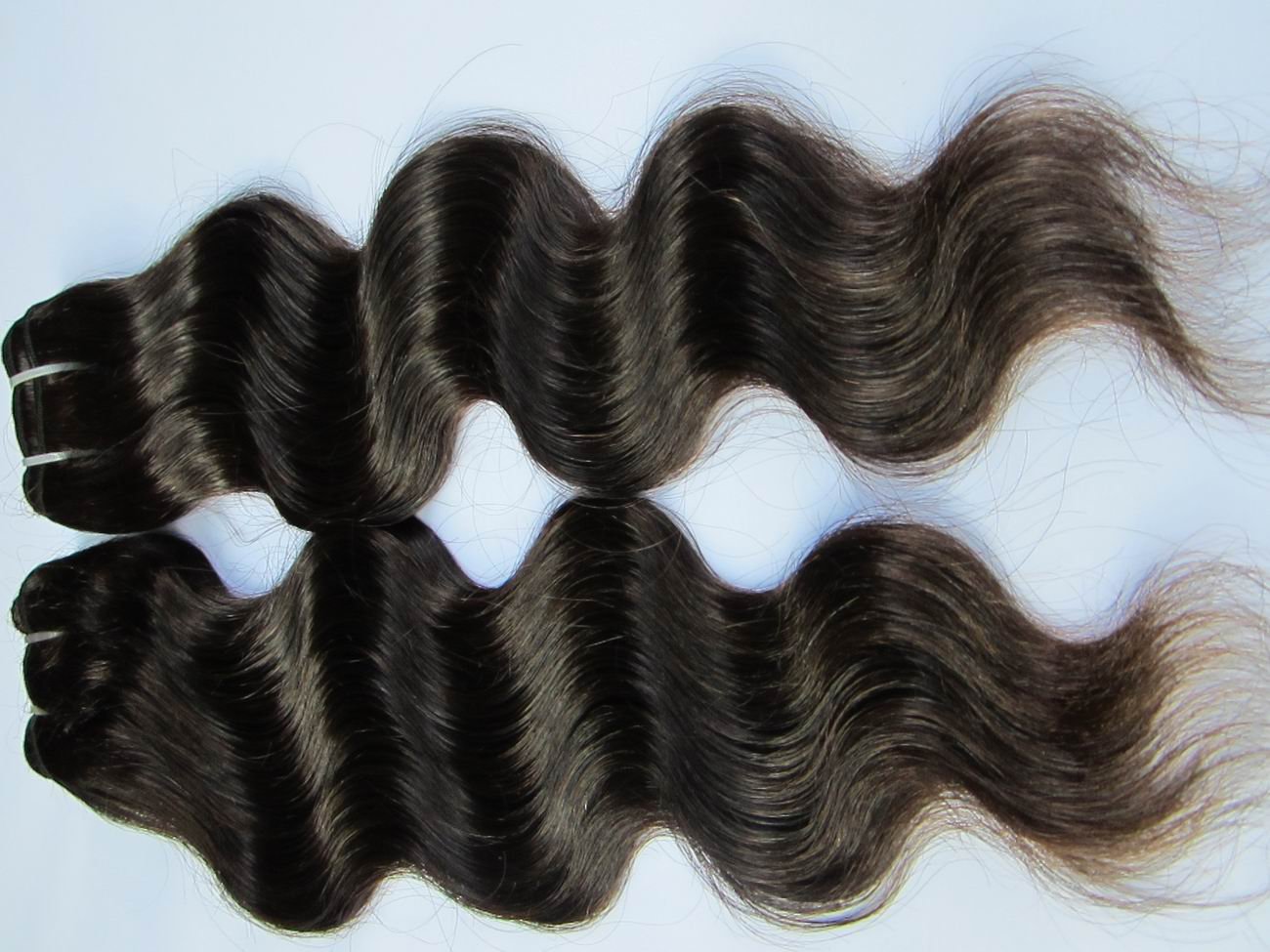 Virgin Brazilian Human Hair Extensions body Wave 12Inch 12OZ 3pks dark Brown