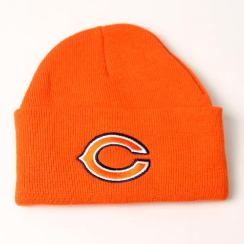 Chicago Bears Orange Cuffed Knit Beanies Cap