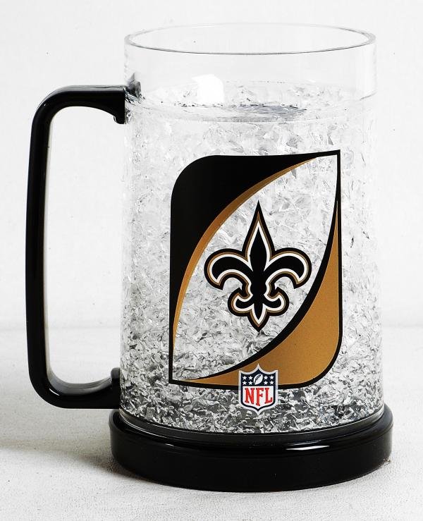 New Orleans Saints 16oz Crystal Freezer Mug