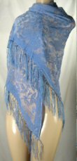 Shawls with Rose Vine Burnout Design