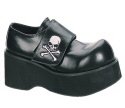 Women's Shoes with Skull Design Velcro Strap - Dank