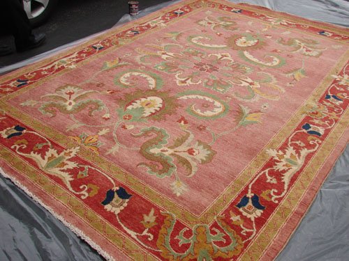 Rare Hand Made Vegetable Dyed Peshawar Oriental Chobi Rug Carpet 11x8 i30724