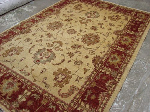 Rare Hand Made Vegetable Dyed Peshawar Oriental Chobi Rug Carpet 6x9