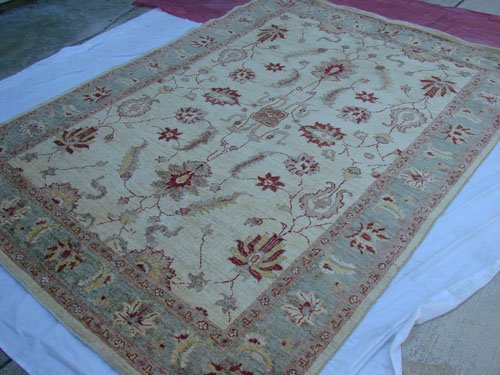 High Quality Hand Made Vegetable Dyed Peshawar Oriental Chobi Rug Carpet 9x6 i70708