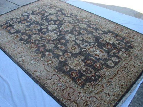 High Quality Hand Made Vegetable Dyed Peshawar Oriental Chobi Rug Carpet 9x6 i70710