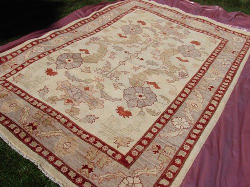 High Quality Hand Made Vegetable Dyed Peshawar Oriental Chobi Rug Carpet 9x6 i70715