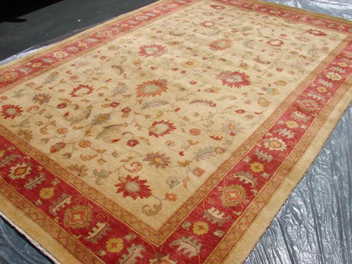 Rare Hand Made Vegetable Dyed Peshawar Oriental Chobi Rug 12x8 i30731