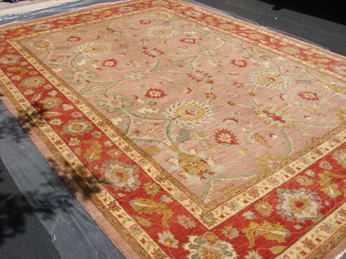 Hand Made Vegetable Dyed Peshawar Oriental Chobi Rug 13x9 i70725