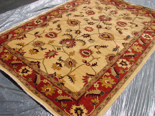 Hand Made Vegetable Dyed Peshawar Oriental Chobi Rug 6x8 i70714