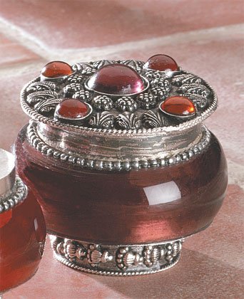 Jeweled-Lid Jar Candles (Lavender)