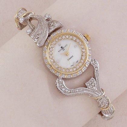 Two-Tone Bangle Watch