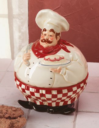 Chef Cake Plate With Bowl
