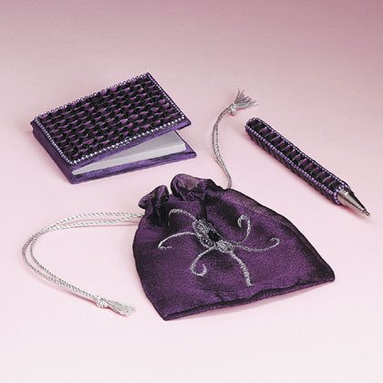 Beaded Pen and Notebook Set