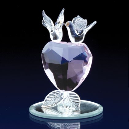 Crystal "Love Bird" Heart