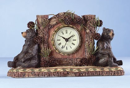 Woodsy Bear Desk Clock