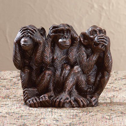 Liberty Bronze Innocent Monkeys