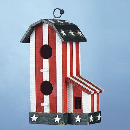 Wooden Americana Birdhouse