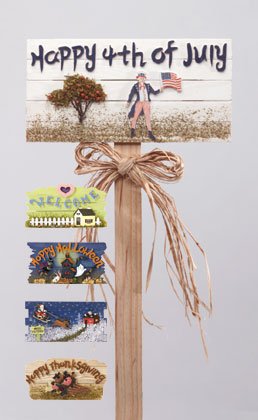 Changeable Holiday Garden Sign