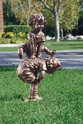 Leapfrog Garden Statue