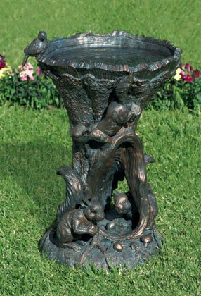 Forest Creatures Birdbath