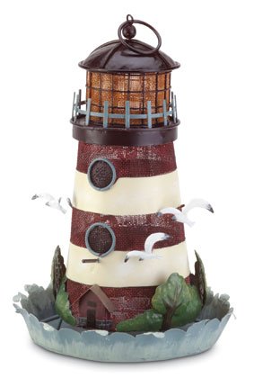 Metal Lighthouse Bird Feeder