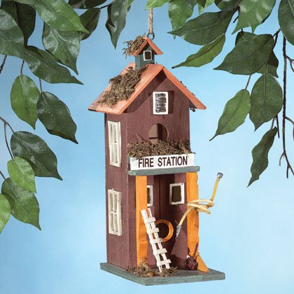 Fire Station Birdhouse