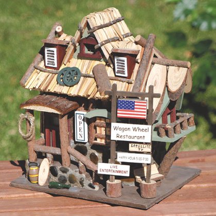 Wagon Wheel Restaurant Birdhouse
