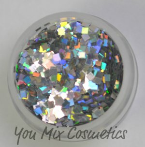 Silver Holo Square Glitter (Sample Size)