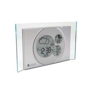 OREGON SCIENTIFIC Sleek Modern Weather Forecaster Clock Silver