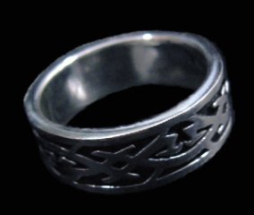 Intersecting Design Sterling Silver Ring