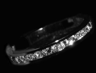 Zirconia Eternity Sterling Silver Ring