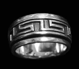Spin Band Design Sterling Silver Ring