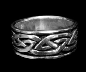 Interlinking Celtic Design Sterling Silver Ring