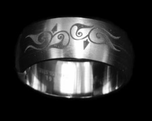 Detail Sterling Silver Ring Band