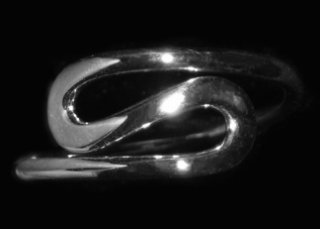 S Design Sterling Silver Ring