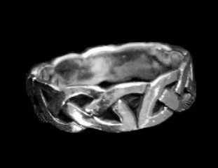 Inter-Connecting Design Sterling Silver Ring