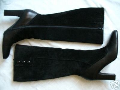 Banana Republic Boots 8 NEW Knee Leather / Suede @LOOK@