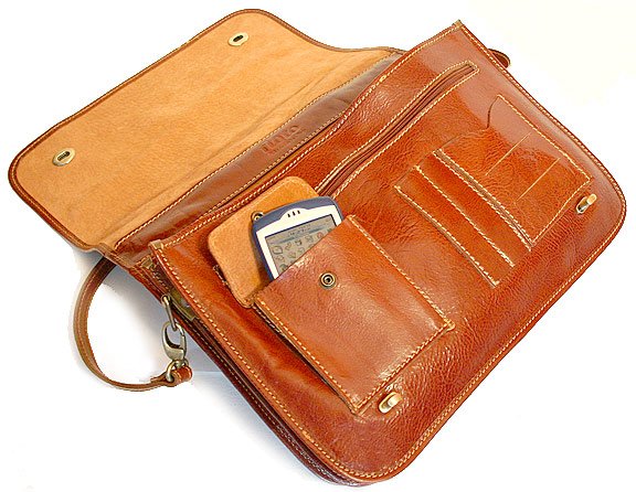 Floto Roma Messenger/Laptop Holder in Brown