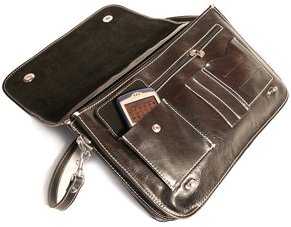 Floto Roma Messenger/Laptop Holder in Black