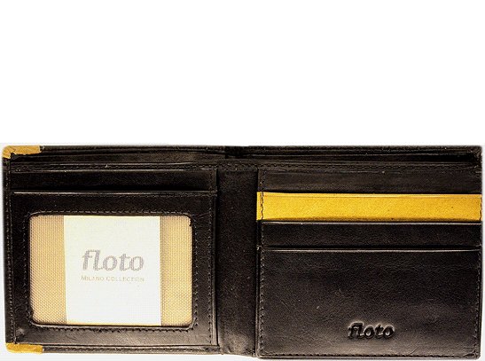 Floto Milano Billfold/Wallet in Black