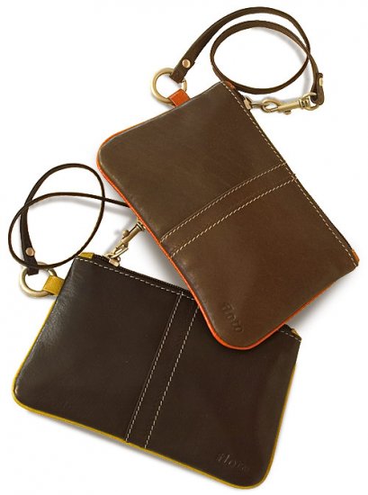 Floto Milano Wristlet/Wallet in Brown