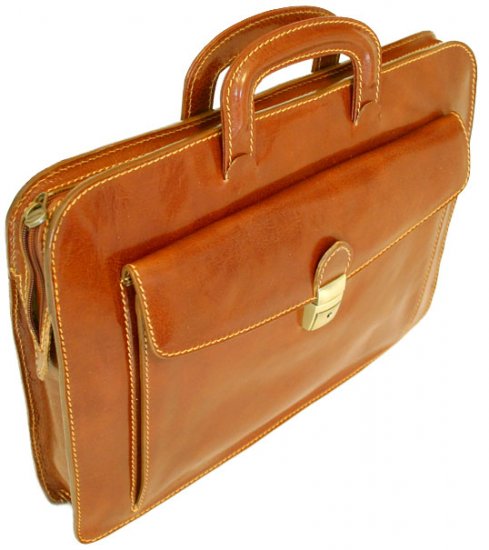 Floto Milano Sleeve/Laptop Holder in Vecchio Brown