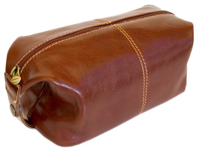 Floto Venezia Travel Kit in Vecchio Brown