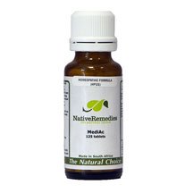 MediAc Homeopathic remedy temporarily treats acne vulgaris including blackheads on the face and body