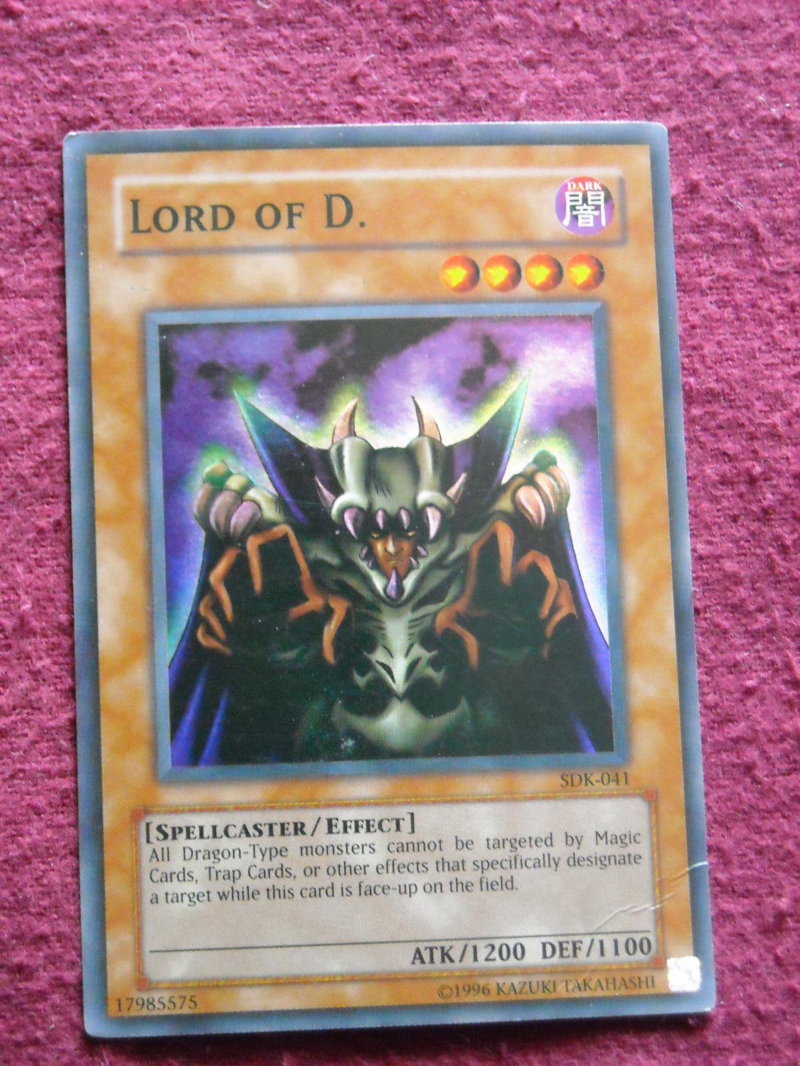 Yu Gi Oh Lord Of D Sdk 041 Spellcaster Effect Yugioh Wtn909