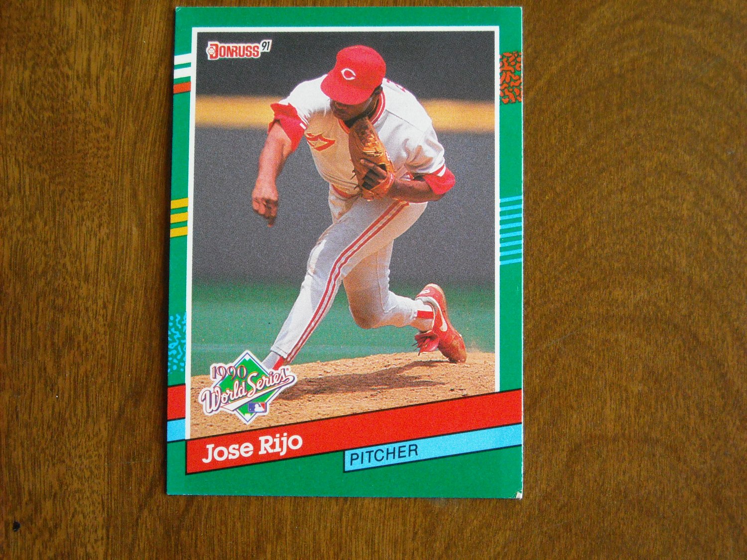 Jose Rijo Pitcher Cincinnati Reds 1990 World Series Card No 742 1991