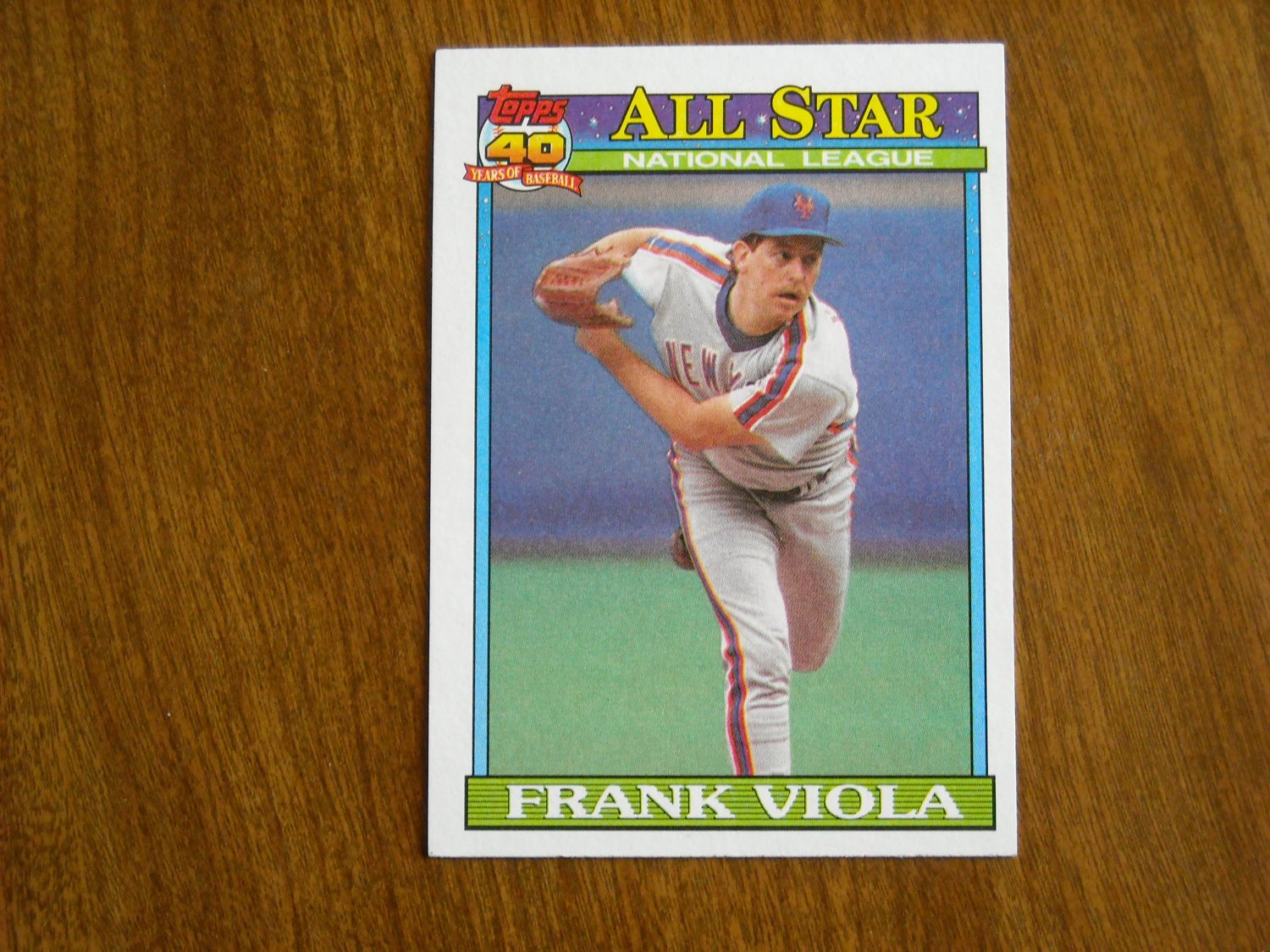 Frank Viola All Star National League Pitcher New York Mets Card No 406 